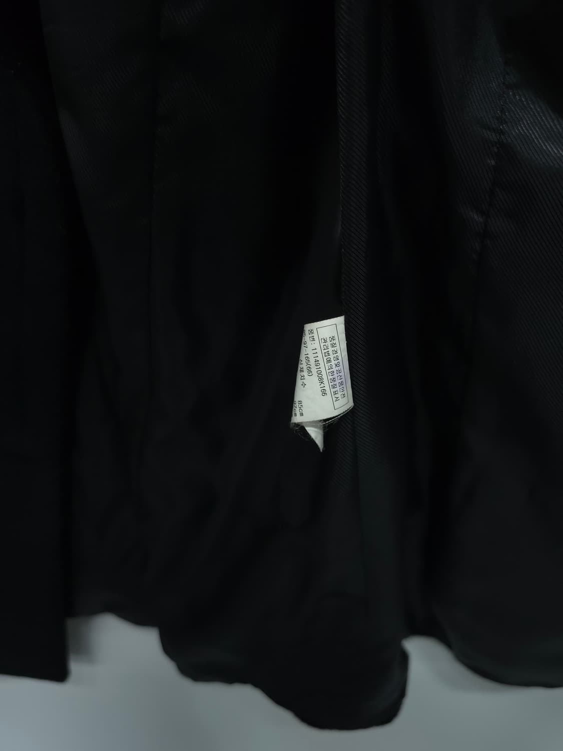 VOV 블랙 모직 더블 코트 상품이미지6