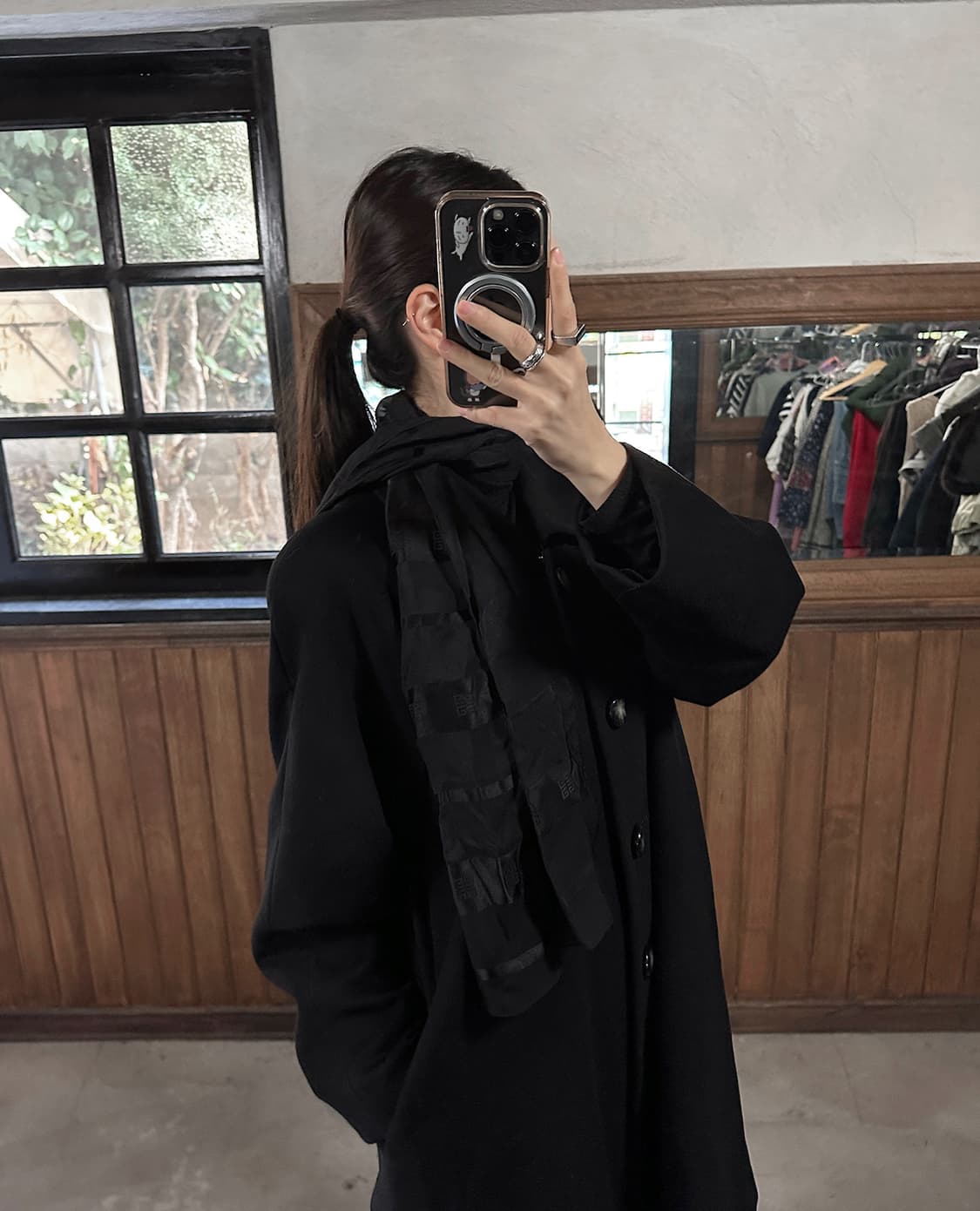 GIVENCHY logo sheer silk scarf 상품이미지1