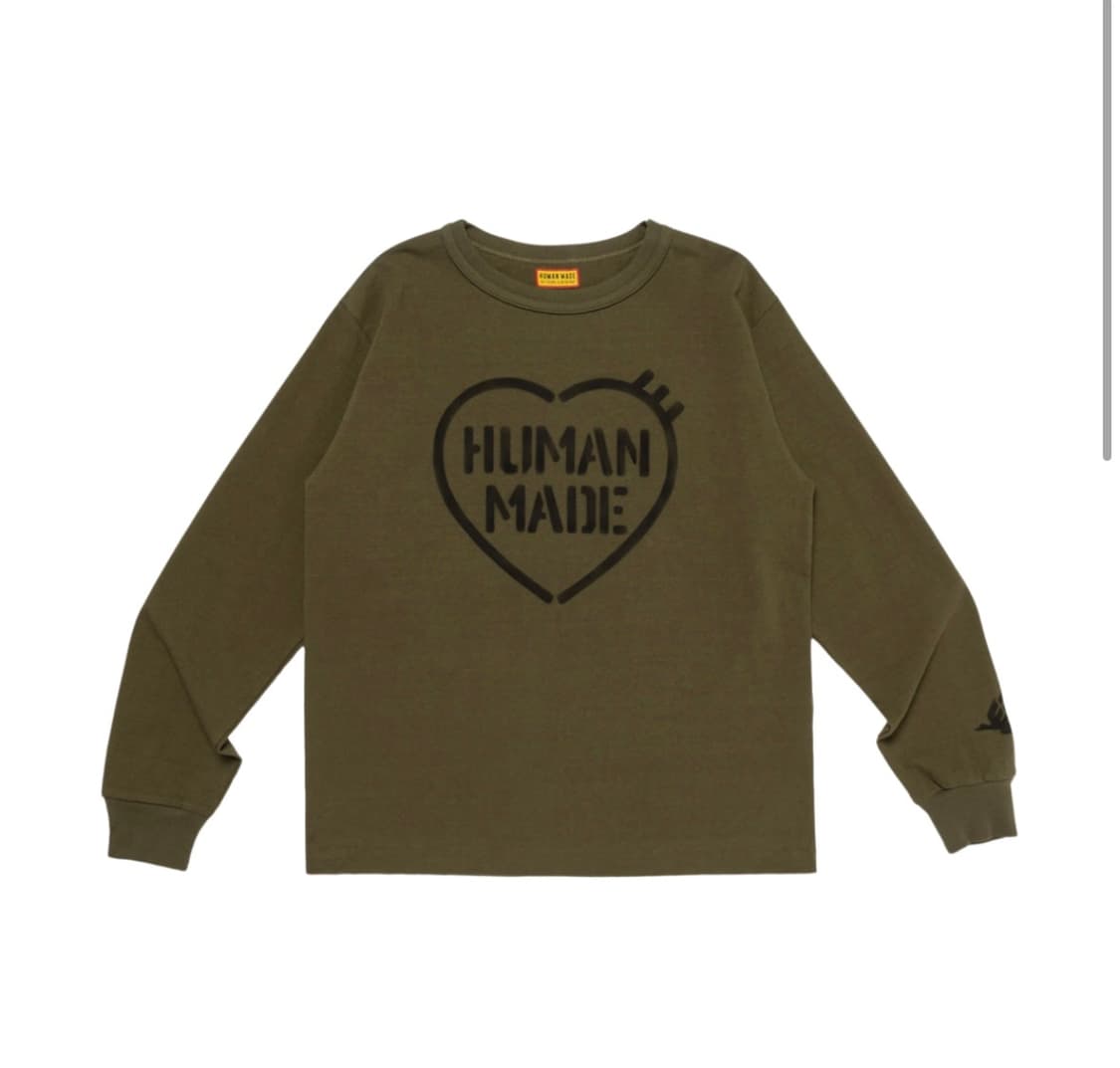 휴먼메이드 밀리터리 롱슬리브 티셔츠 상품이미지1