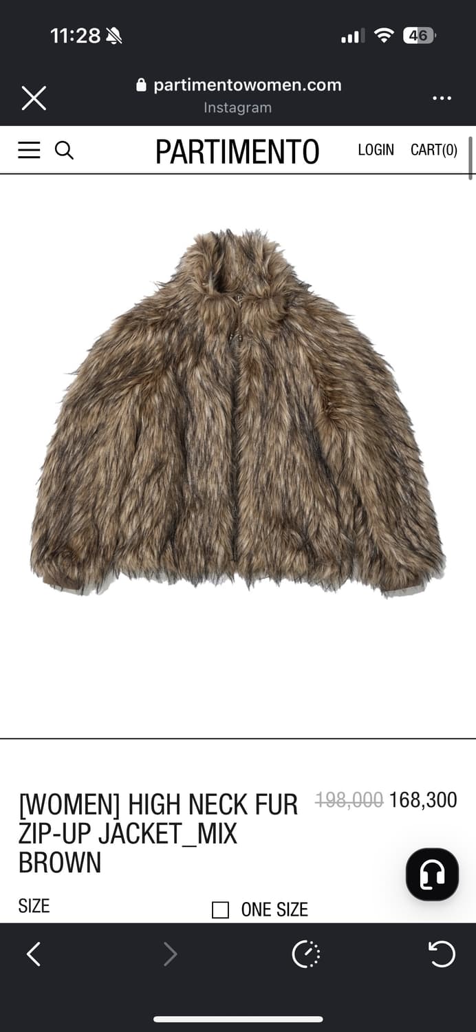 파르티멘토 퍼 자켓 새상품 상품이미지1