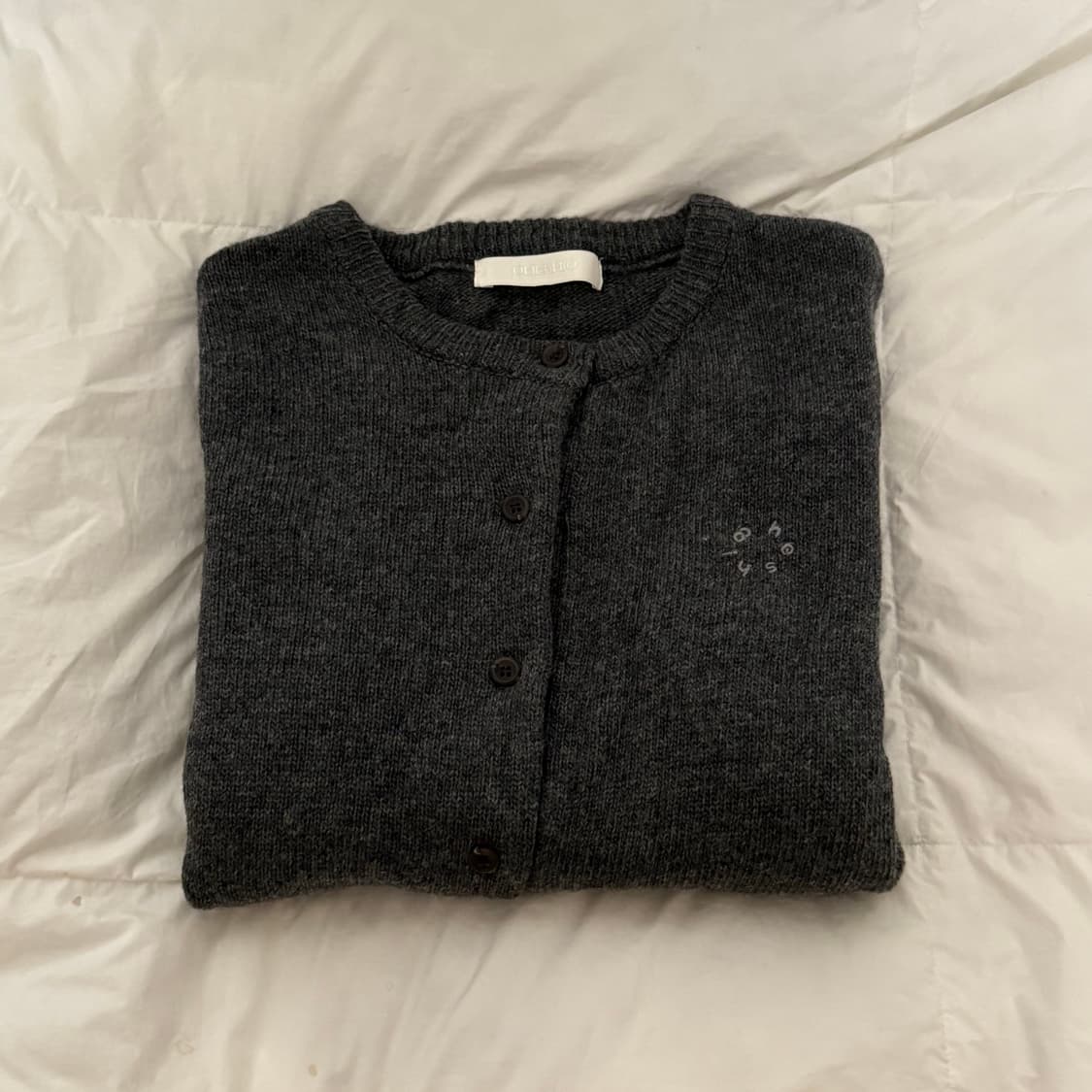 오헤시오 가디건 BASIC STANDARD CARDIGAN, GRAY 상품이미지3