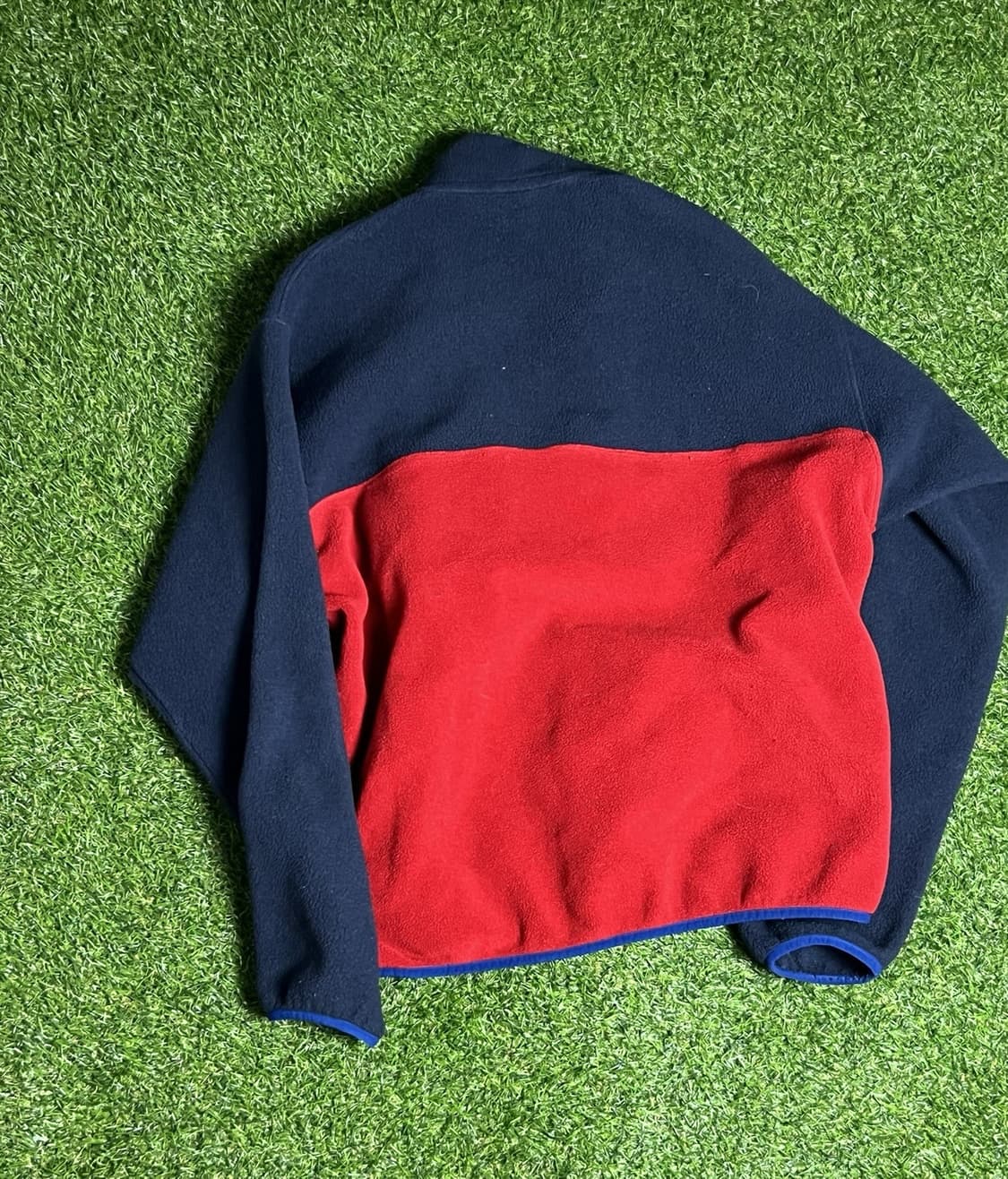 20FW 파타고니아 신칠라 스냅-T 플리스 네이비/레드 상품이미지5