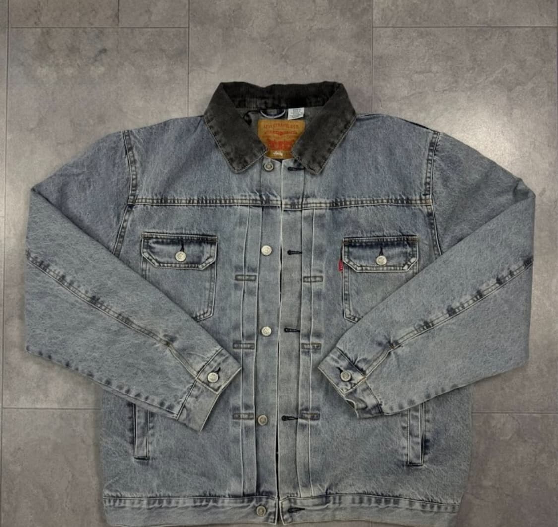 스투시x리바이스 청자켓 상품이미지2