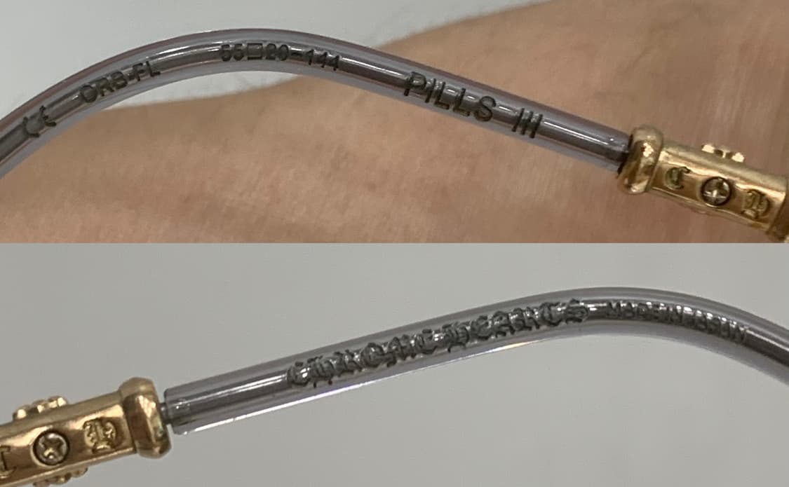 크롬하츠 필스3 [ORB-FL] 안경 그레이&골드 컬러 상품이미지10