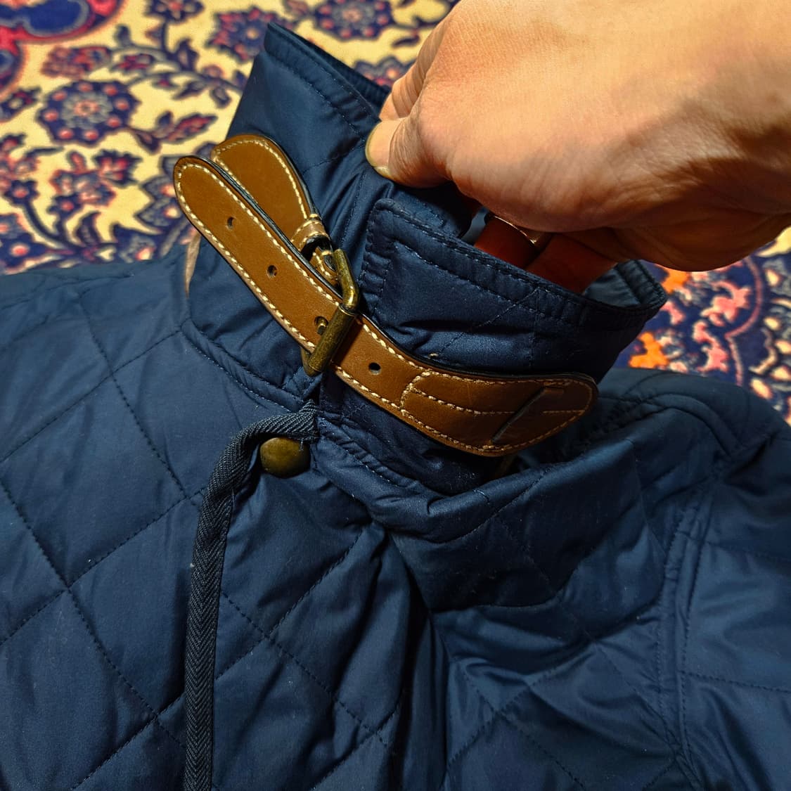 (매장)폴로랄프로렌 카라넥 가죽 스트렙 퀄팅 자켓 상품이미지6