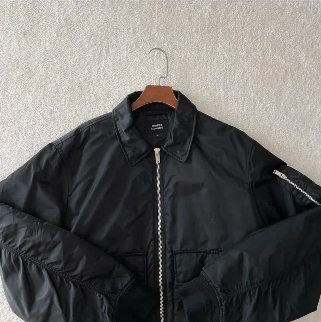 무신사 스탠다드 칼라드 봄버 자켓 XL A-2스타일 상품이미지4