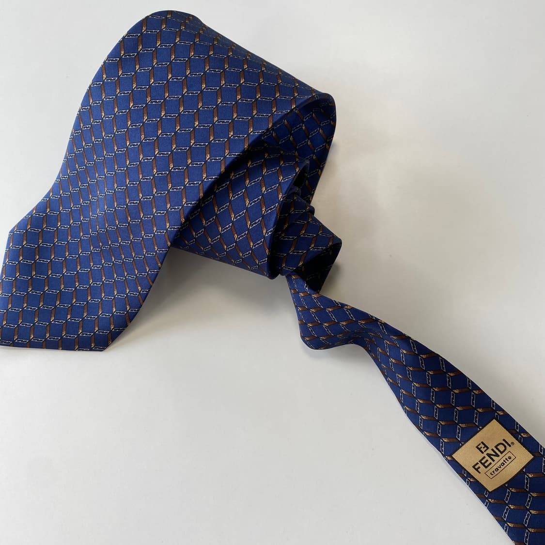 펜디 (FENDI) FF 모노그램 정품 명품 넥타이 상품이미지5