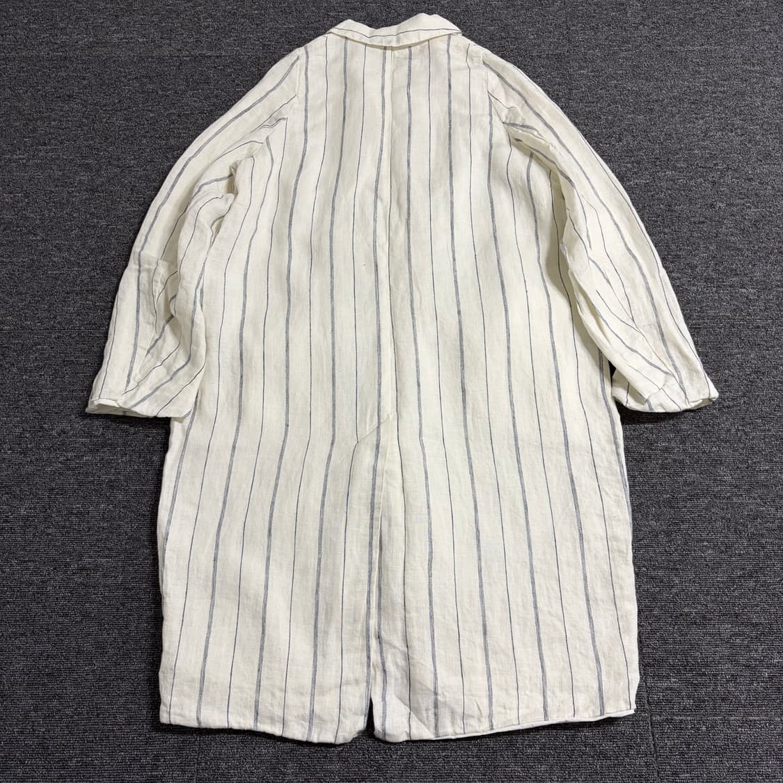 HANNOH WESSEL 린넨 패턴 라운드코트 상품이미지6