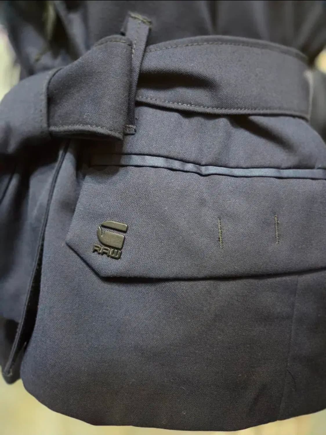 G-Star RAW 네이비 벨트 트렌치 자켓(S) 상품이미지6