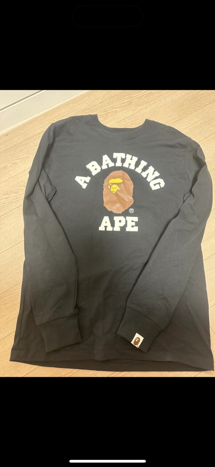 베이프 롱슬리브 블랙 S 상품이미지4