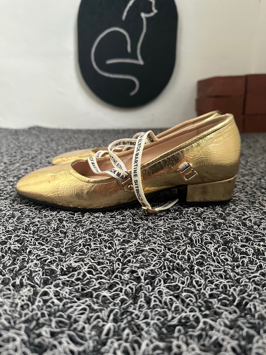 BLYCK 마틴싯봉 골드 플랫슈즈 240 상품이미지2