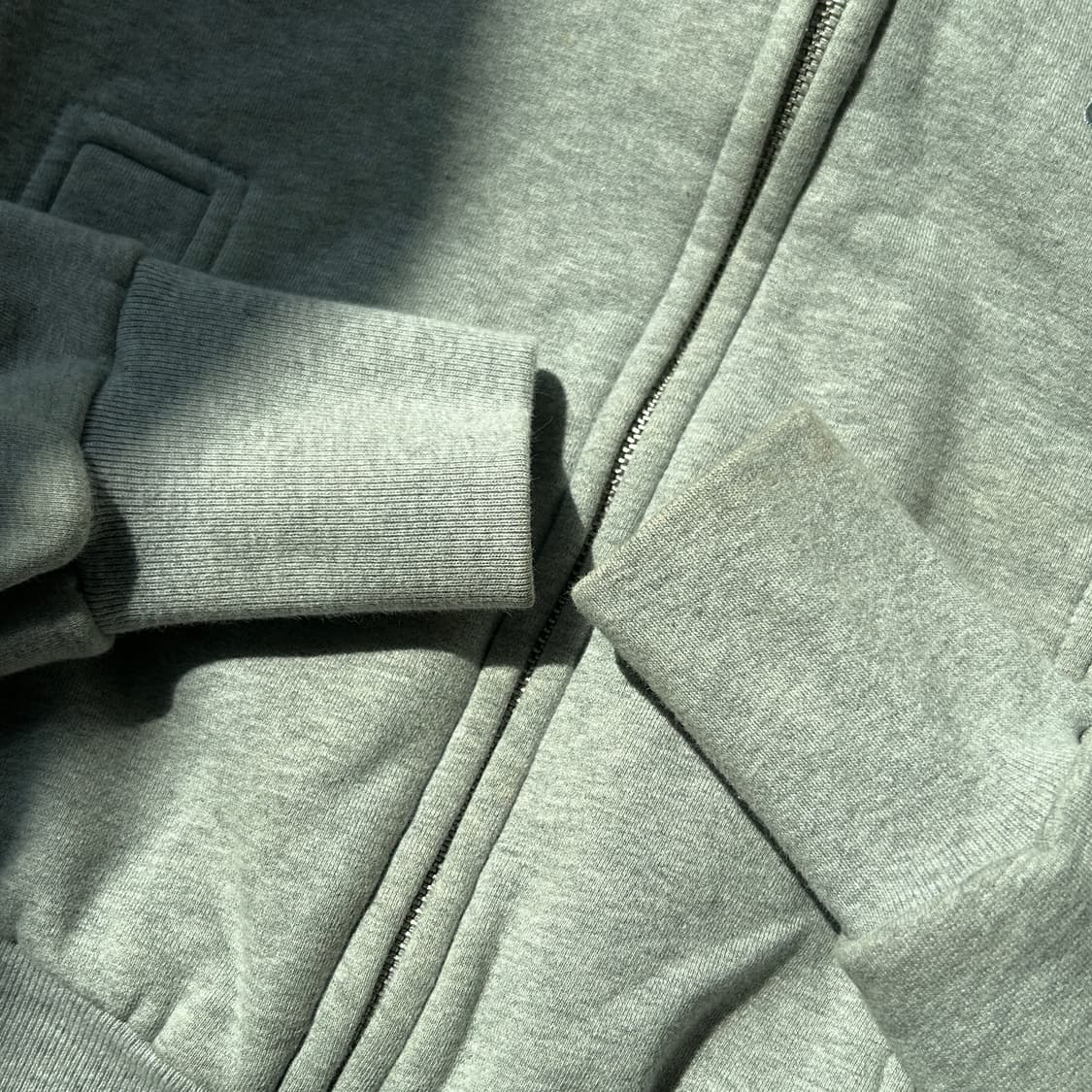 그레이 크롭 후드집업  상품이미지5