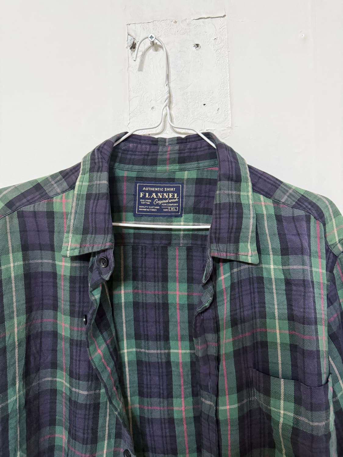 Vintage Authentic Shirt Flannel 체크 셔츠 퍼플 상품이미지2