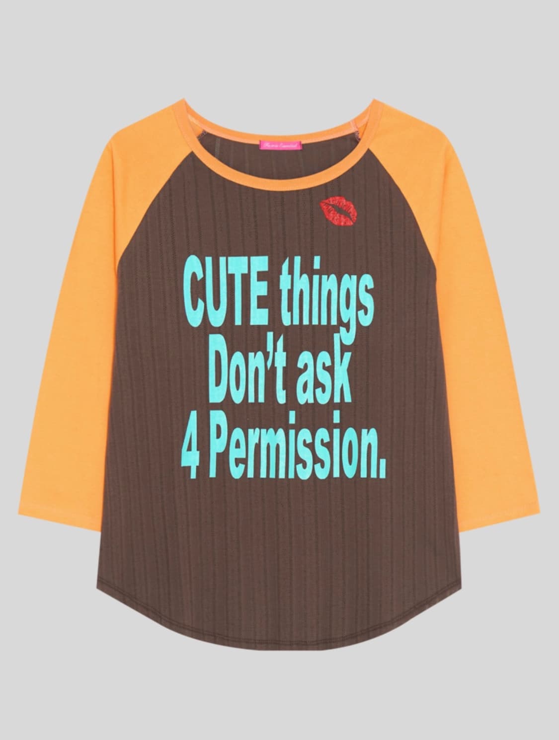 샵페어리 eyelet raglan t-shirt (brown) 상품이미지1