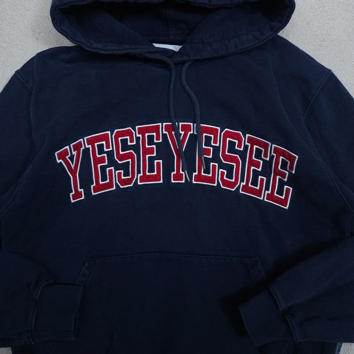 예스아이씨 아치 로고 후드티 S 네이비 상품이미지2