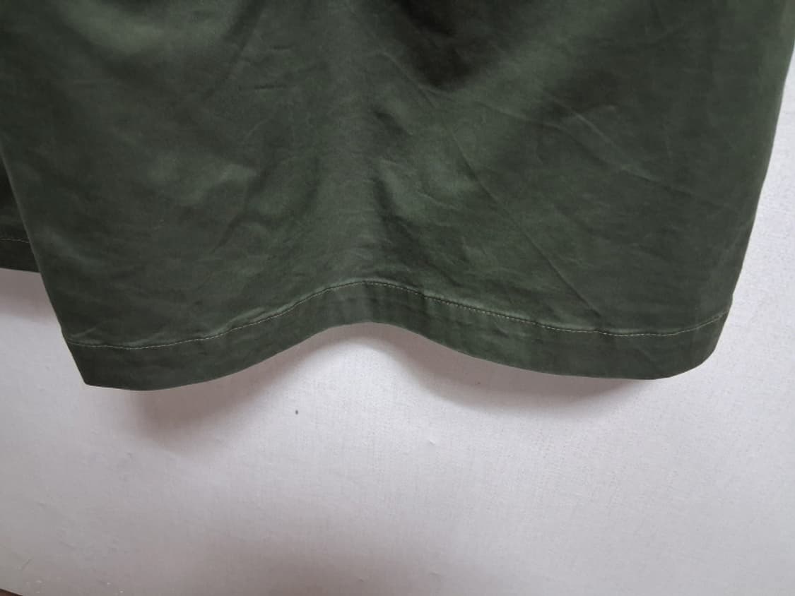 일본수입 LELILL 카키색 데님 치마바지 미착용 허리26 에서 28 상품이미지8