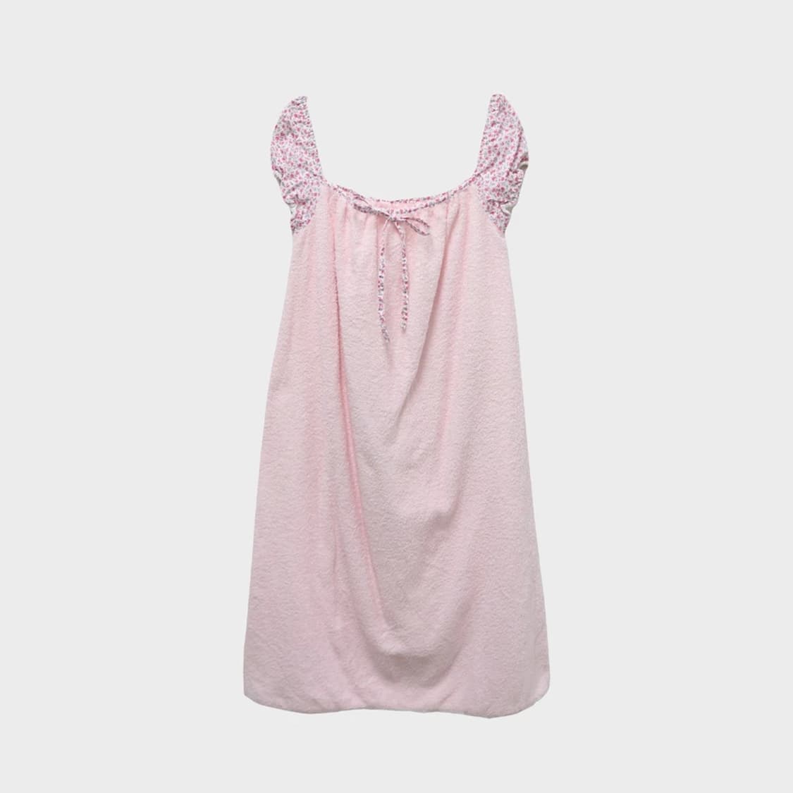 플라워 퍼프소매 포인트 홈웨어 원피스 60274 상품이미지1