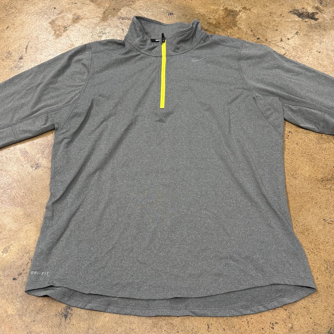 [정품/M] 나이키 드라이핏 회색 긴팔 집업티 b17 상품이미지3