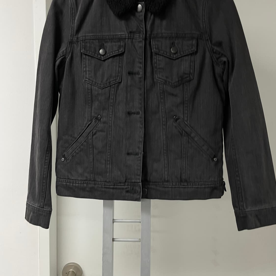 할리데이비슨 쉐르파 데님 자켓 블랙 S(W) 상품이미지3