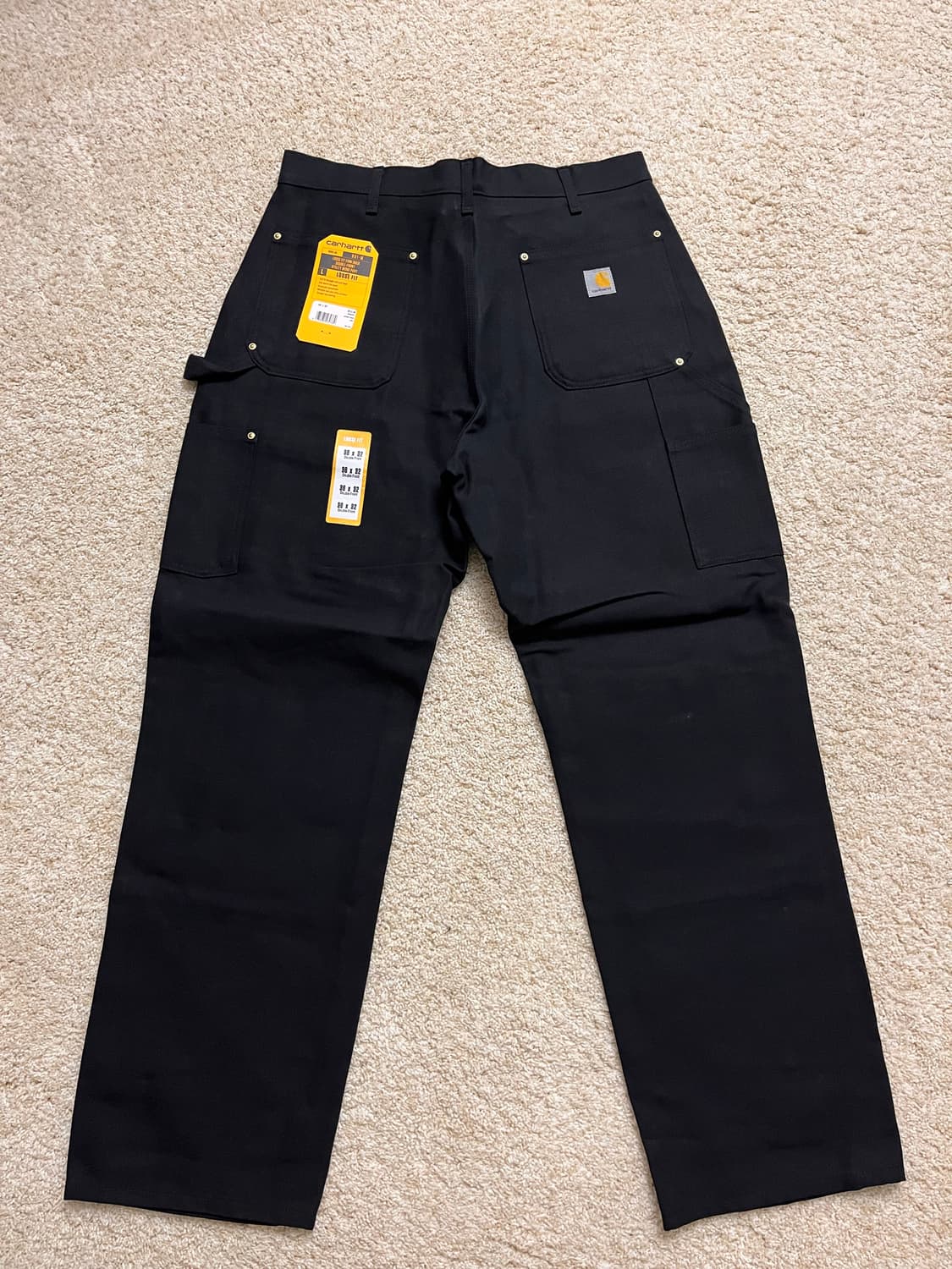 [새상품/36*32BLK] 칼하트 B01 더블니, 더블 프론트 워크 팬츠 상품이미지4
