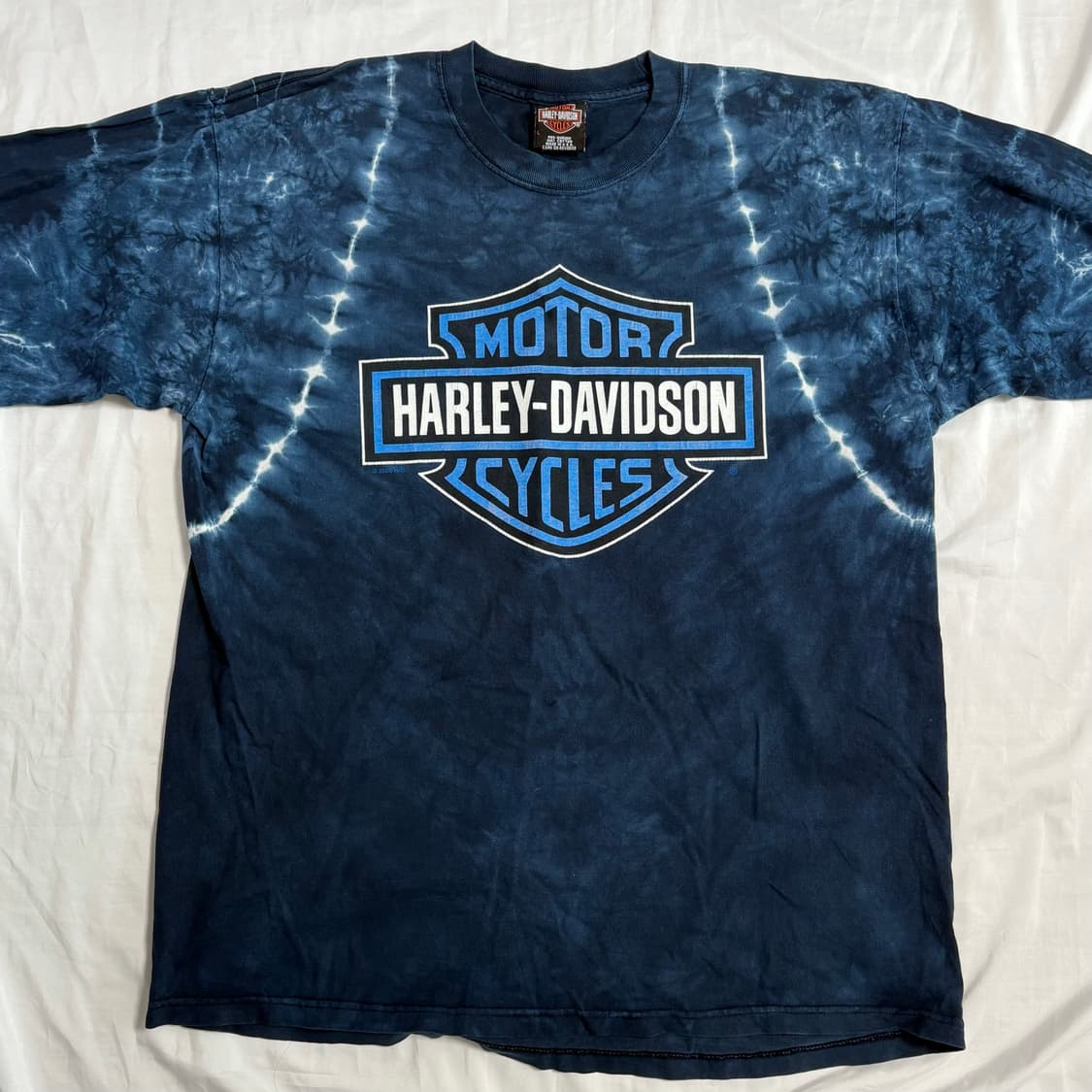 🇺🇸 90s 할리 데이비슨 타이다이 롱슬리브 블루 상품이미지3