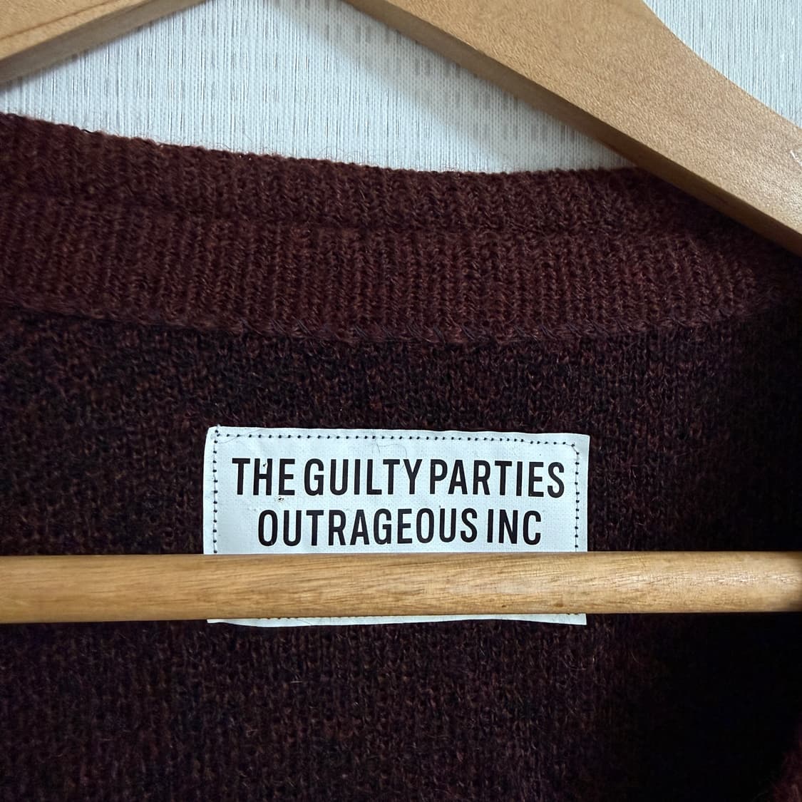 와코마리아 레오파드 모헤어 가디건 상품이미지3