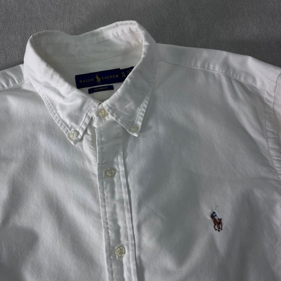 105 폴로랄프로렌 신형 커스텀핏 코튼 화이트 셔츠 상품이미지2