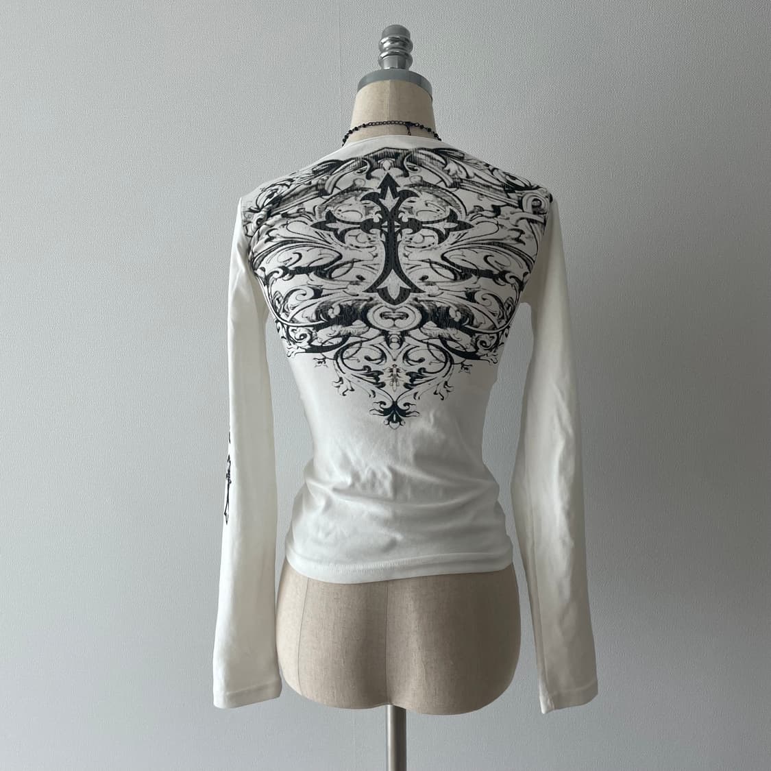 빈티지 펑크 프린팅 긴팔티 슬리브 상품이미지3