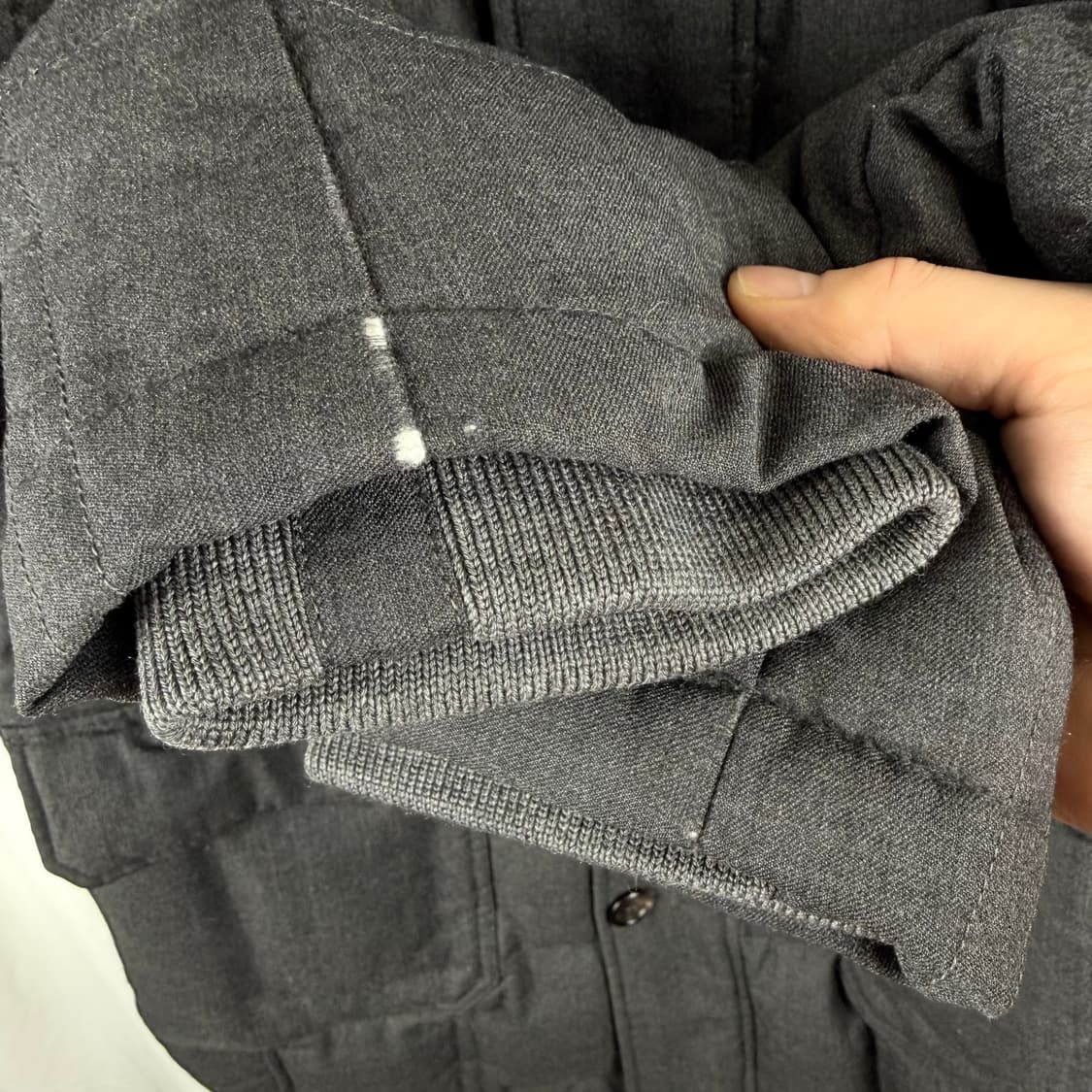 (105) 닥스 구스다운 울 롱패딩 차콜 상품이미지4