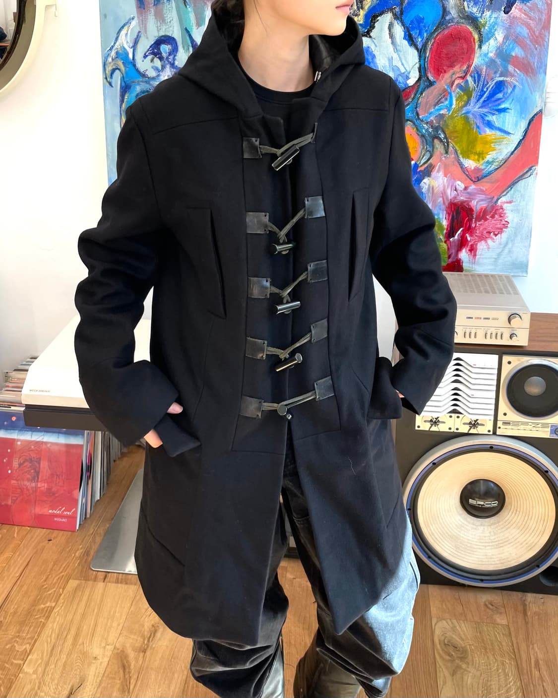 [50] 휴고보스 레더 토글 코트 상품이미지2