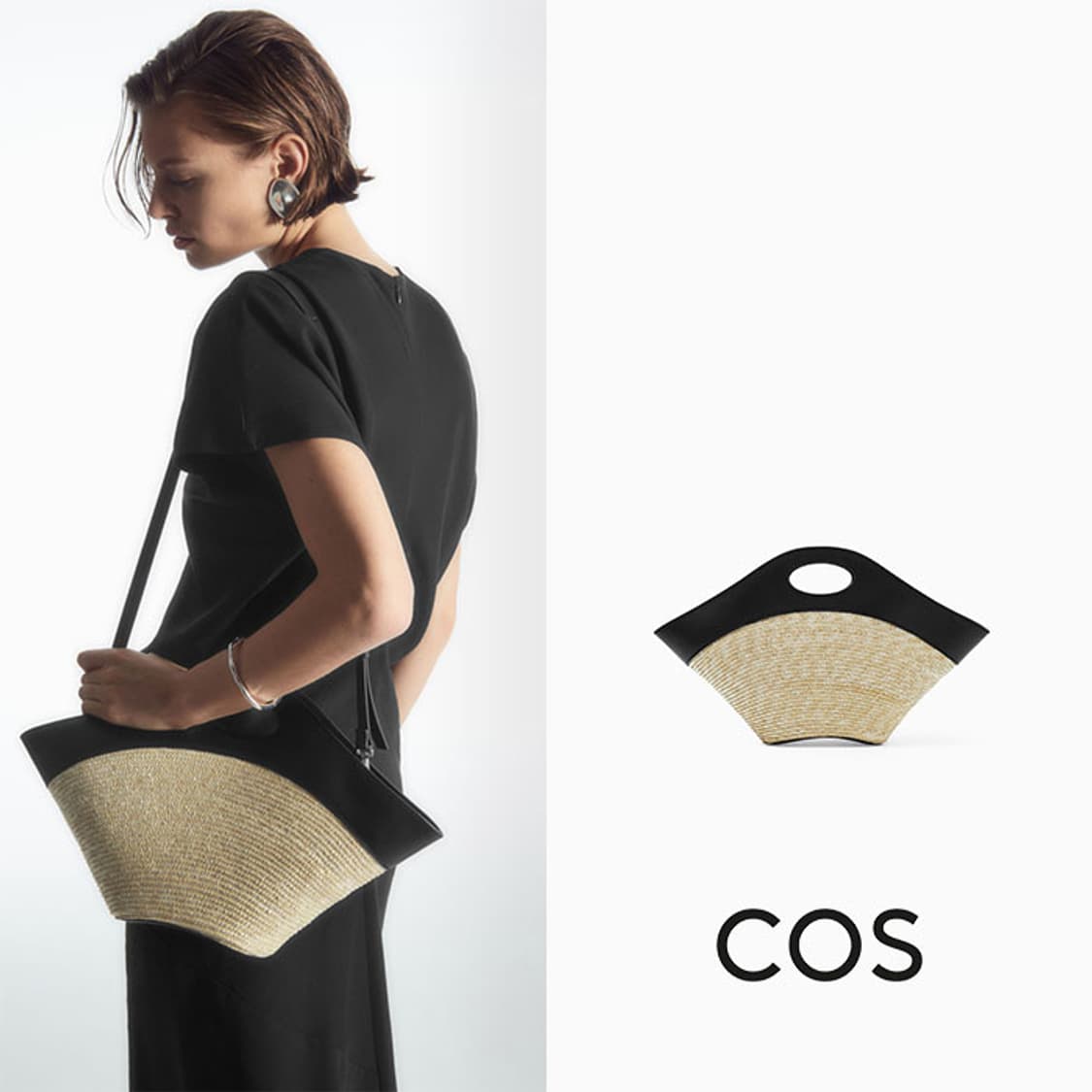 Cos 라탄 숄더백 상품이미지2