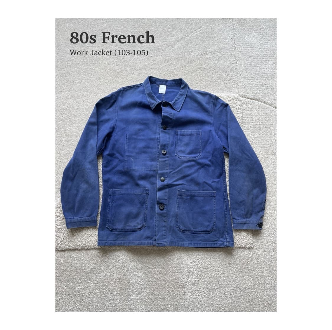 80s French Work Jacket (103-105) 상품이미지1