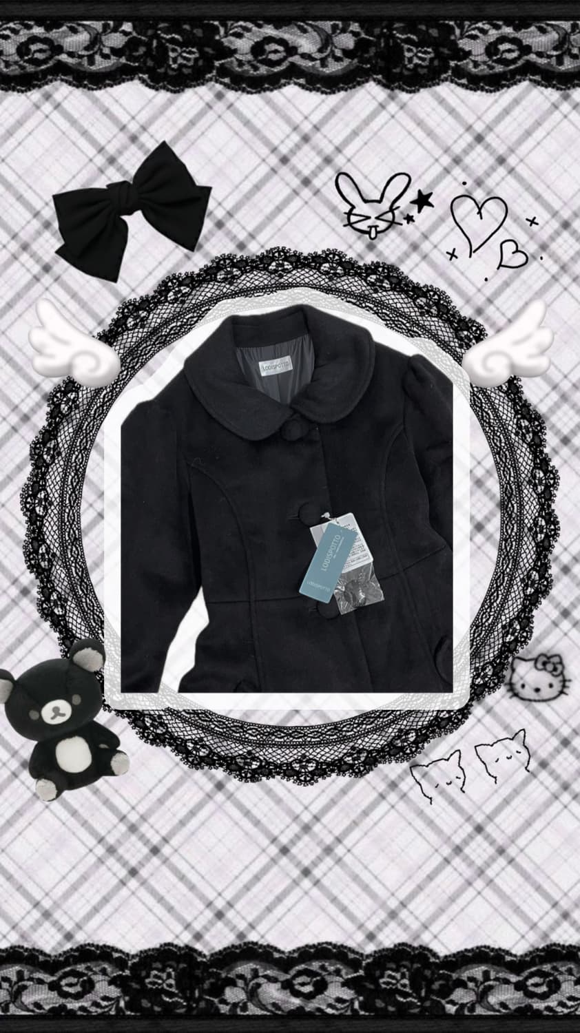 LODISPOTTO 리본 플레어 코트 히메갸루 리즈리사 상품이미지3