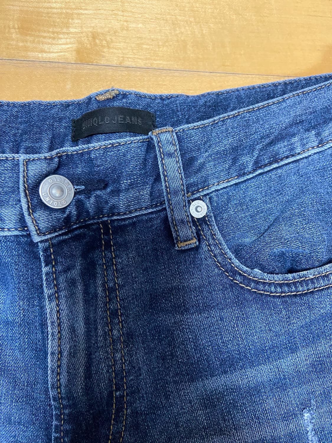 유니클로 슬림스트레이 진 28인치 상품이미지4