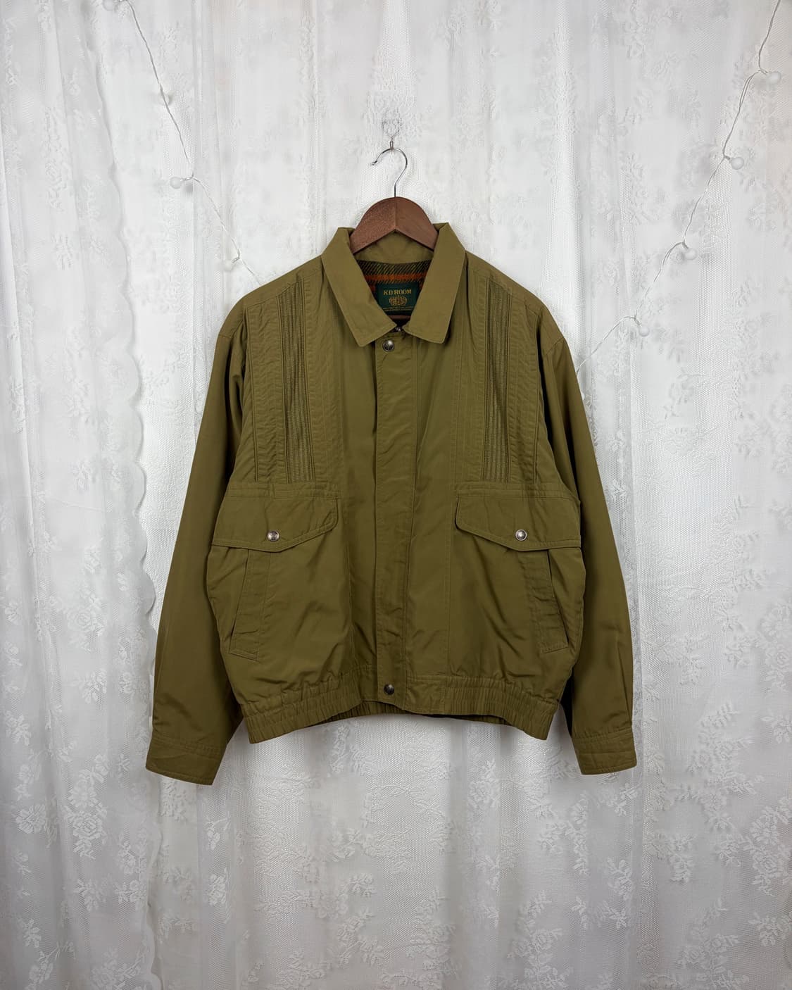 KD Room Vintage Olive Cropped Jacket 상품이미지1