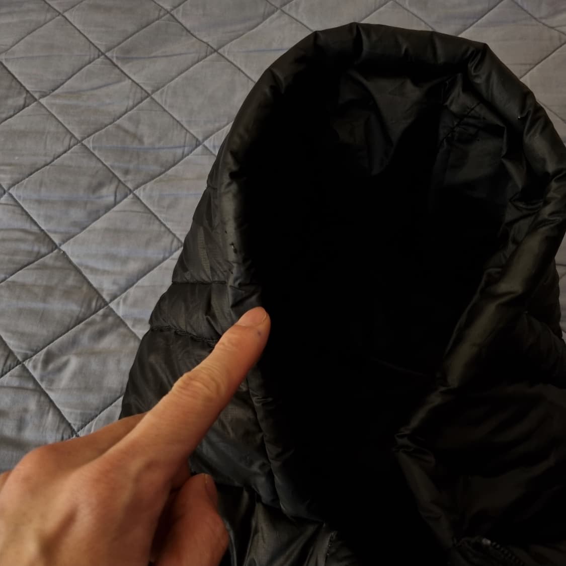 빈티지 파타고니아 다운스웨터 후디 블랙 상품이미지7