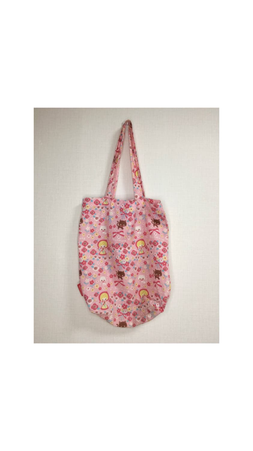 Swimmer 스위머 핑크 프린팅 모리걸 에코백 숄더백 상품이미지4