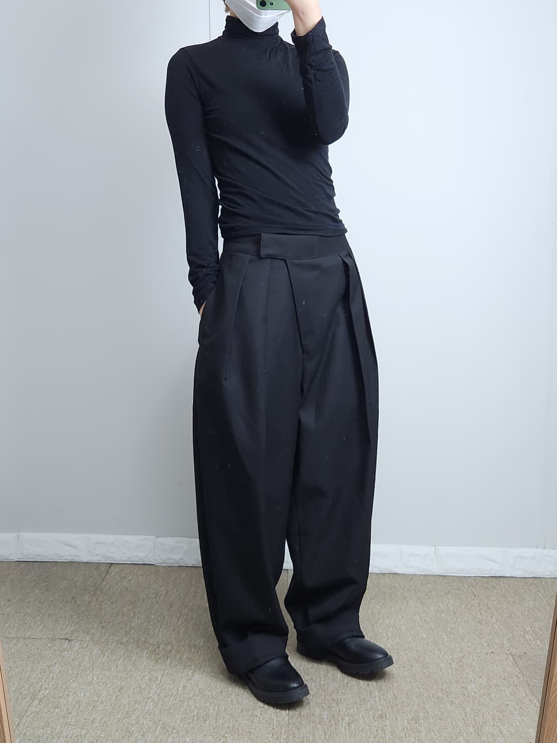 (트리밍버드) 핀턱 배기 슬랙스 상품이미지4