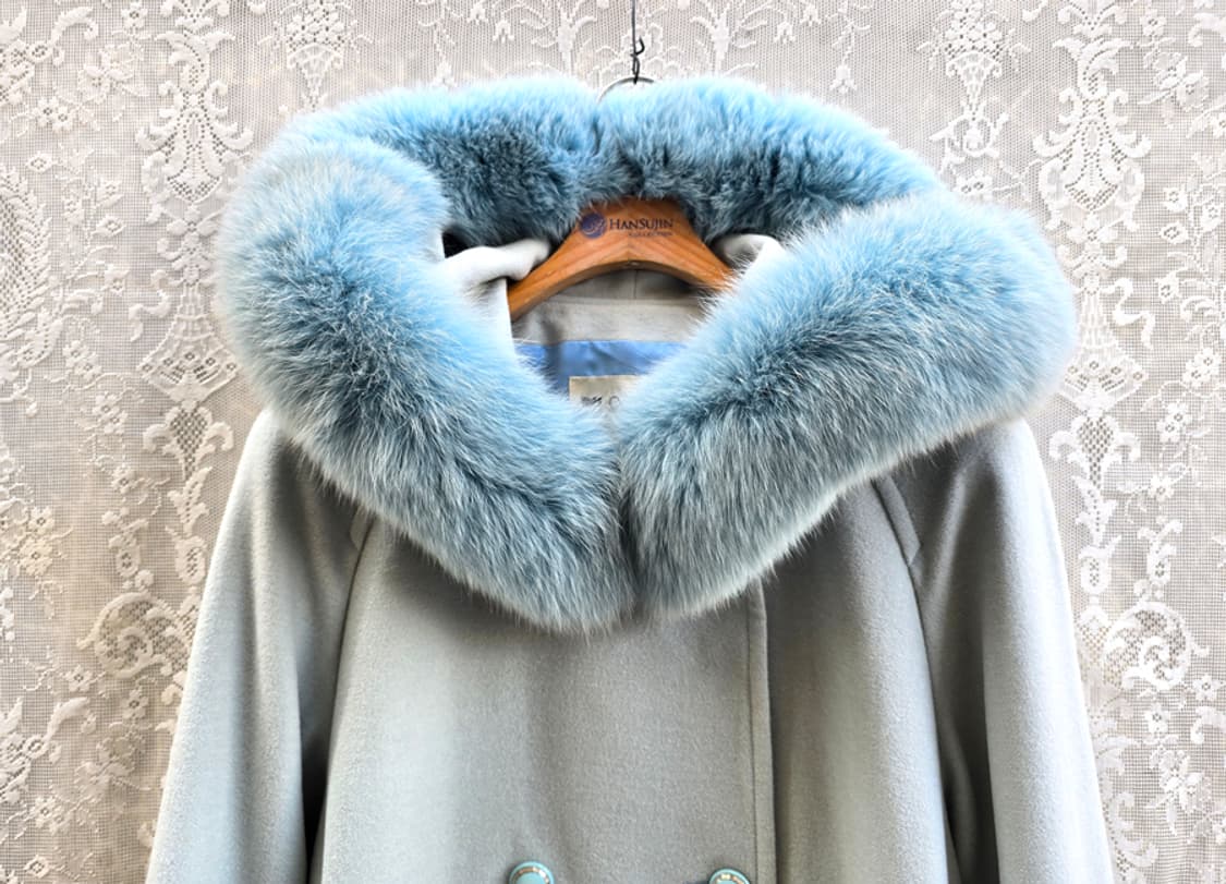 꾸레쥬 폭스퍼 앙고라 코트 상품이미지2