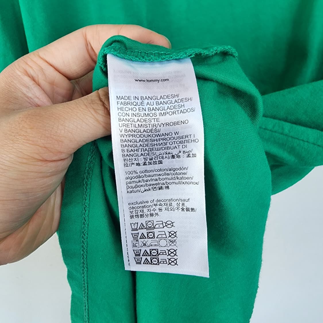 타미힐피거 그린 반팔티셔츠 상품이미지5