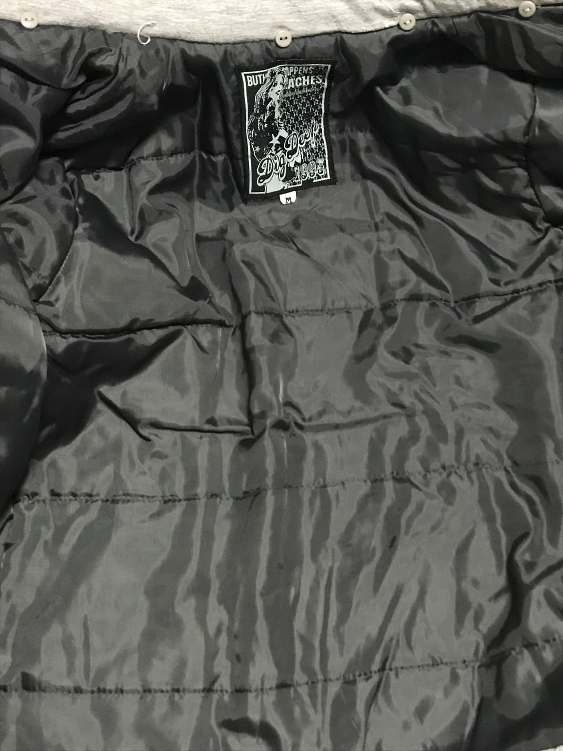 빈티지 digdeep 디그딥 펑크 사선 버튼 하이넥 점퍼 상품이미지7