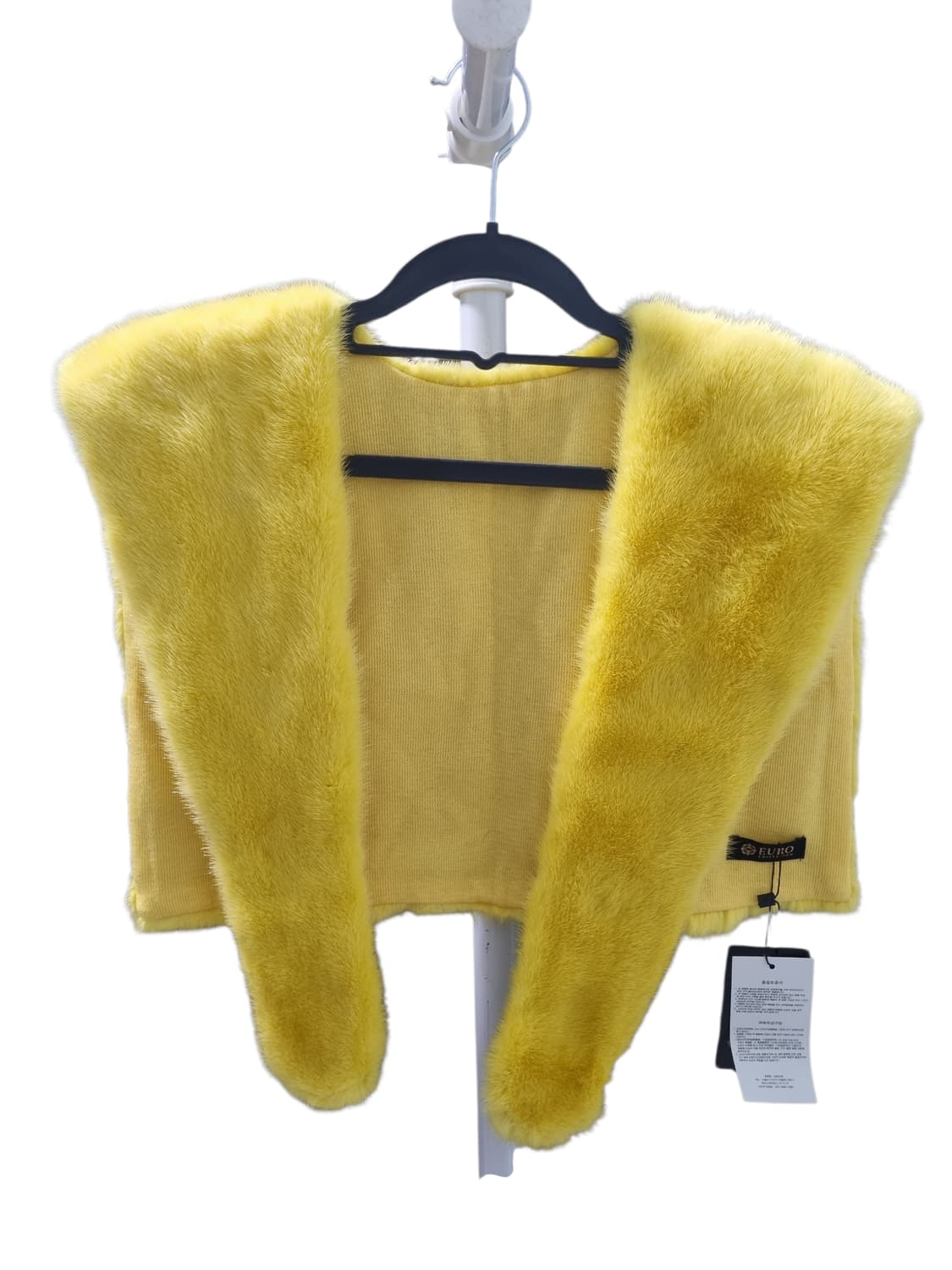 미사용 새제품 유로 컬렉션 천연밍크 숄 케이프 상품이미지1