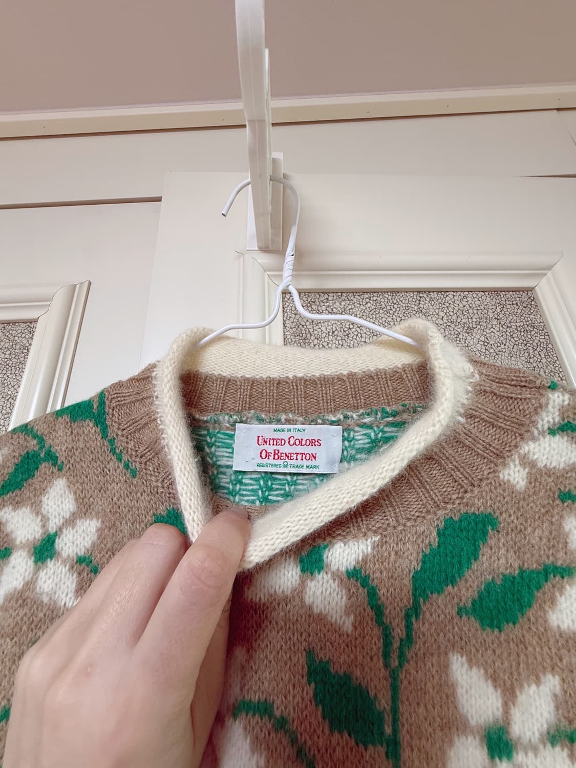 베네통 플라워패턴 니트 상품이미지2