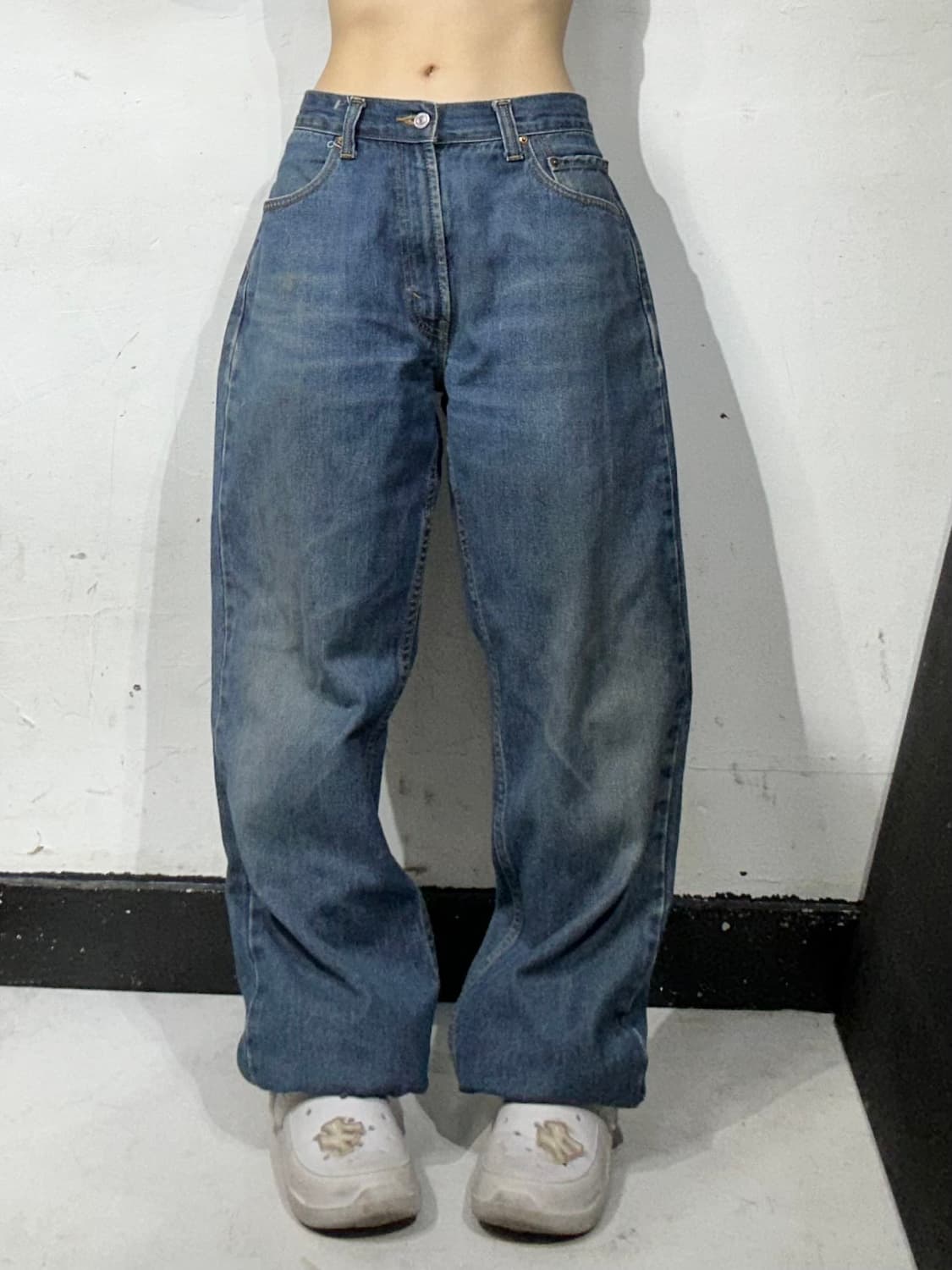 리바이스 505 중청 와이드 데님 팬츠 34 상품이미지2