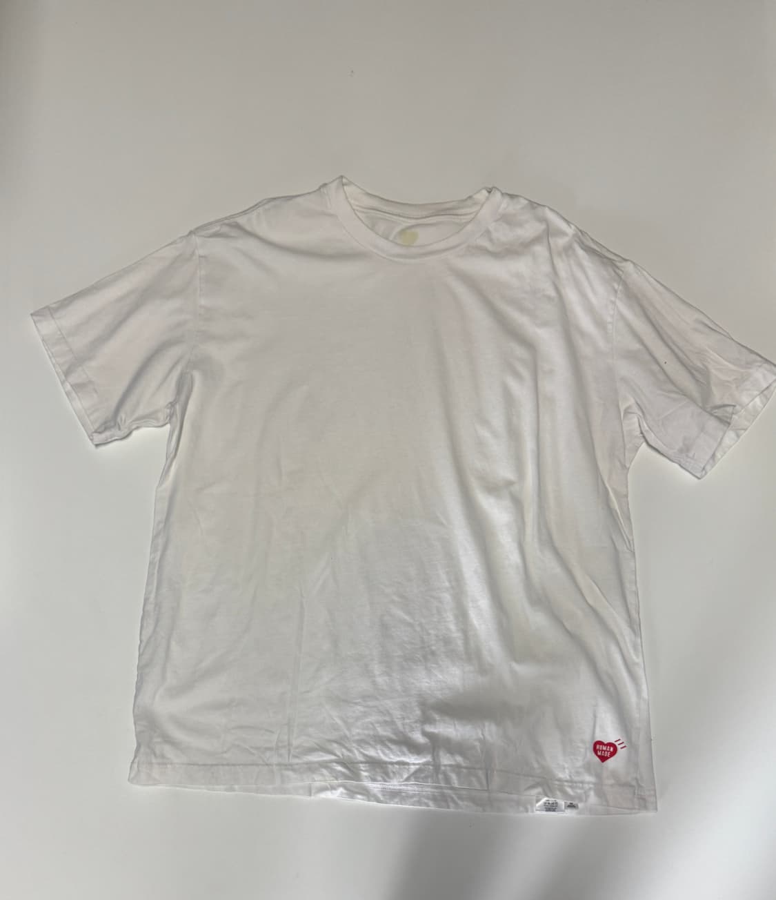 휴먼메이드 하단 스몰 하트 프린팅 베이직 반팔 티셔츠 L ~ XL 상품이미지1
