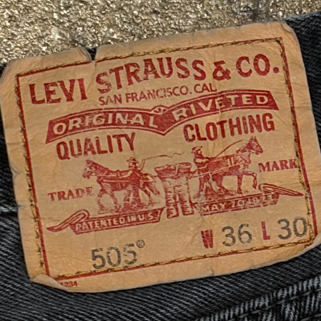 00s 미국 빈티지 리바이스 505 블랙진 청바지 상품이미지8