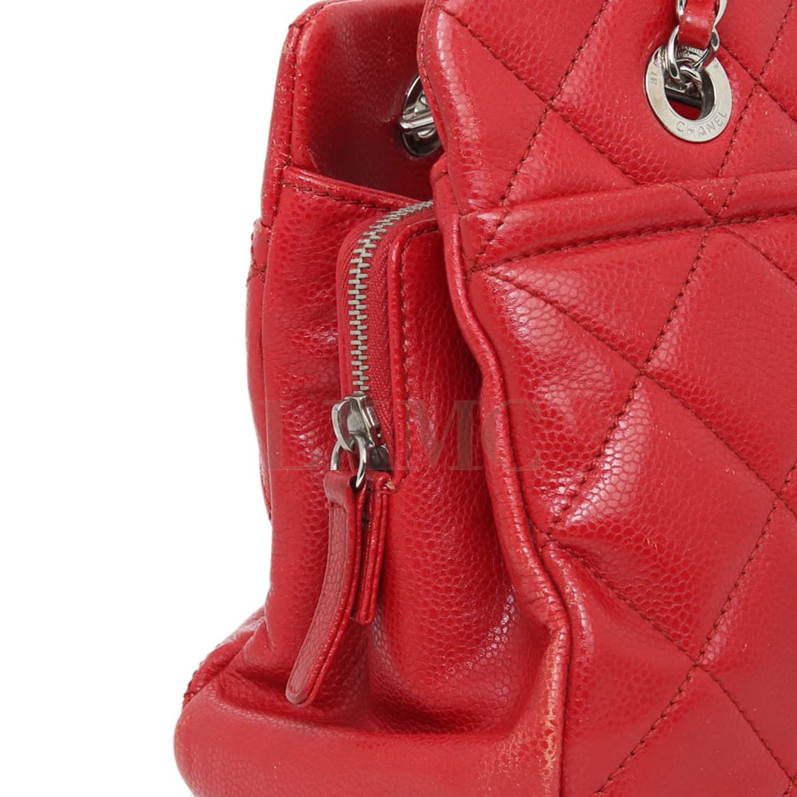 샤넬 캐비어 체인 숄더 레드 샤핑백 레드 A67294 상품이미지7
