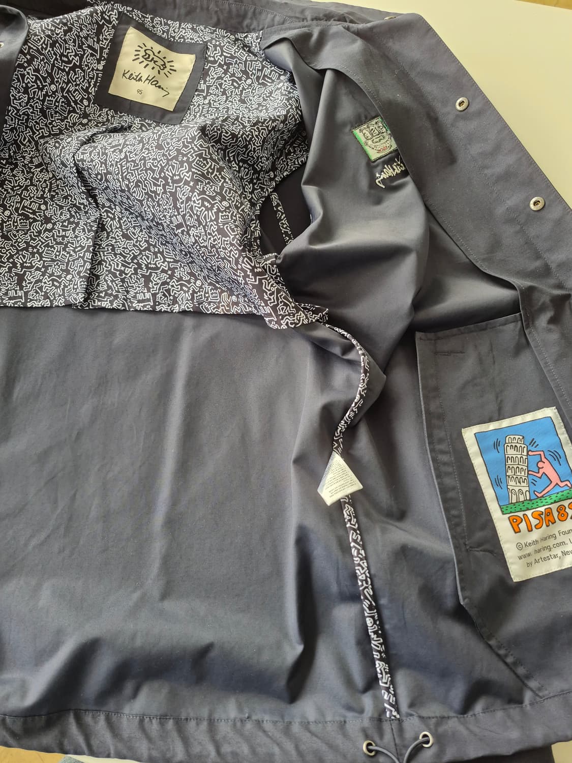 키스해링 네이비 코치 자켓(95) 상품이미지6