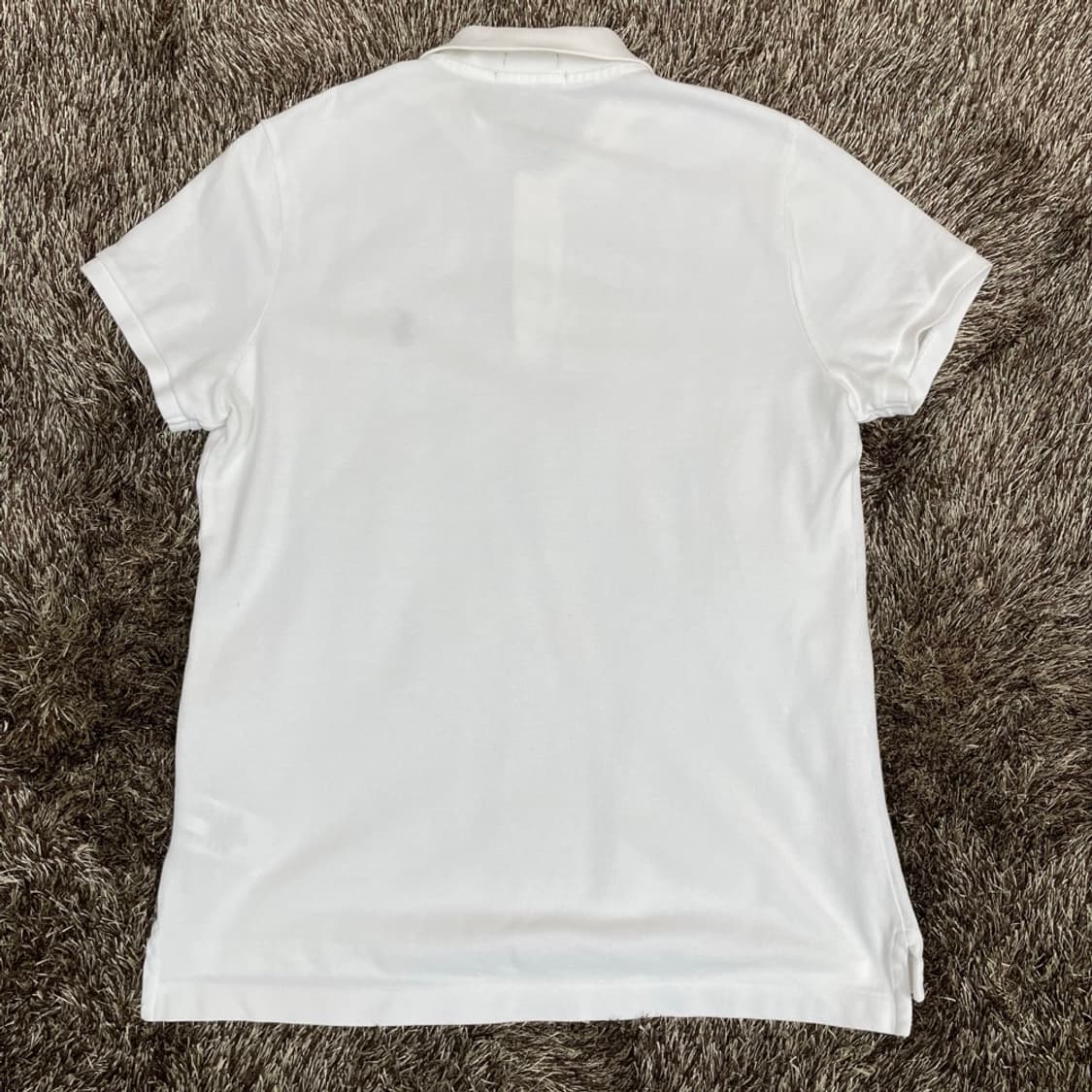 랄프로렌 Ralph Lauren 화이트 스키니핏 반팔 카라티 L 상품이미지5