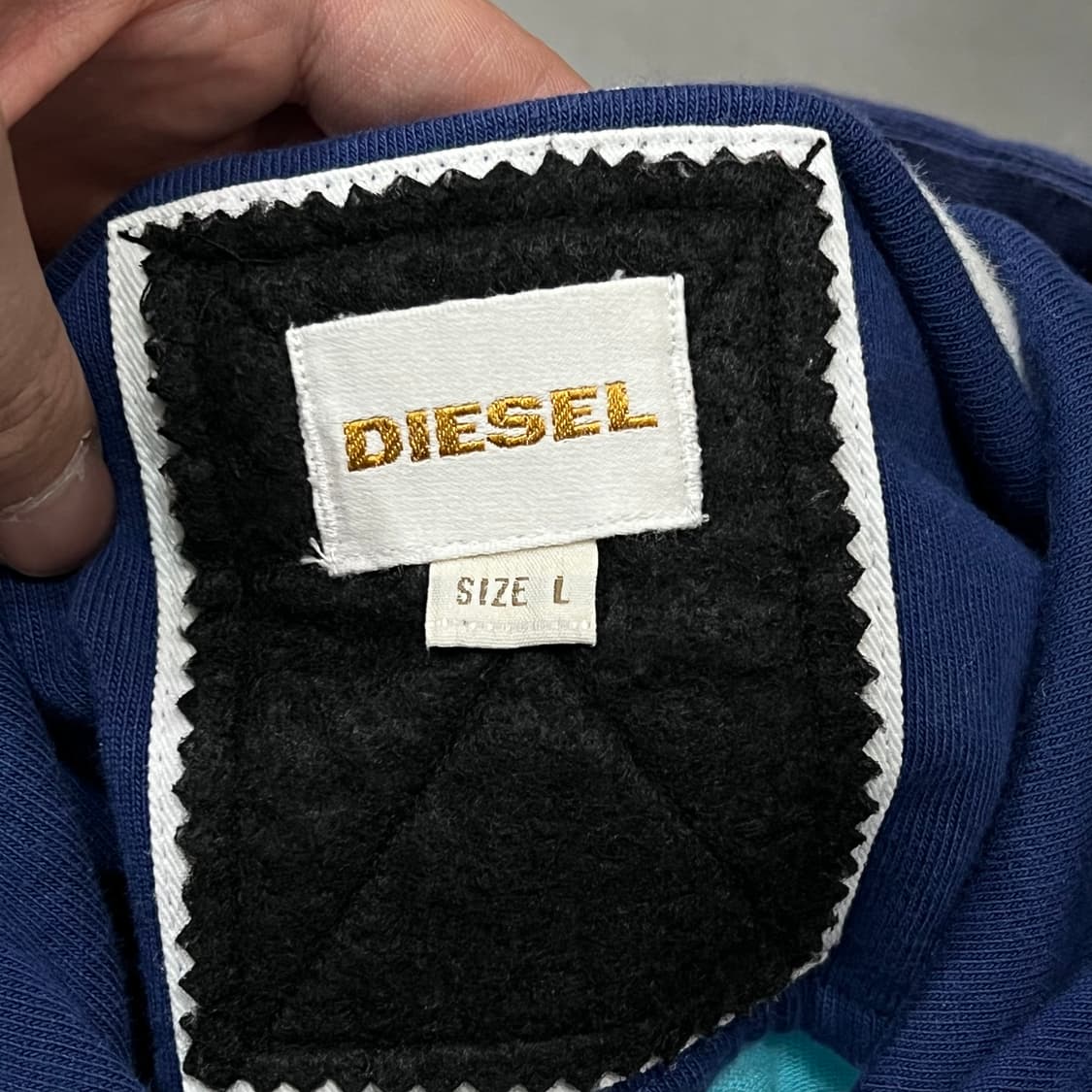  디젤 스트라이프 패치 프린팅 후드집업 y16395 상품이미지6